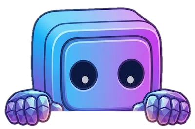 Devbot Mascot Peeking